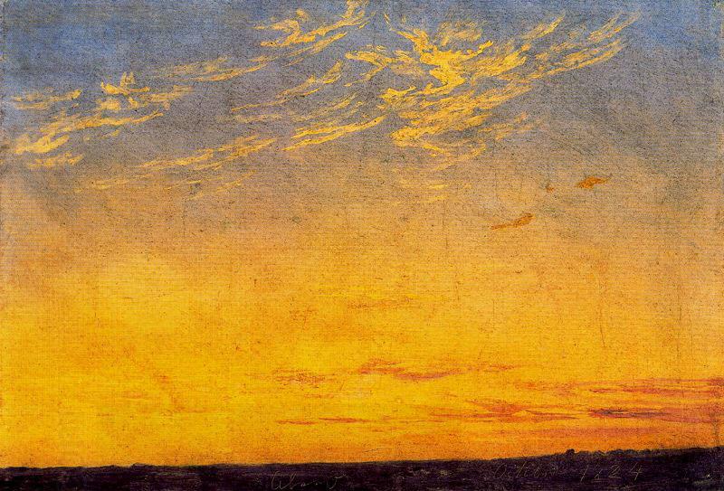 Caspar David Friedrich Evening oil painting picture